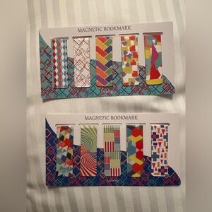 Set of 10 magnetic book markers- NEW